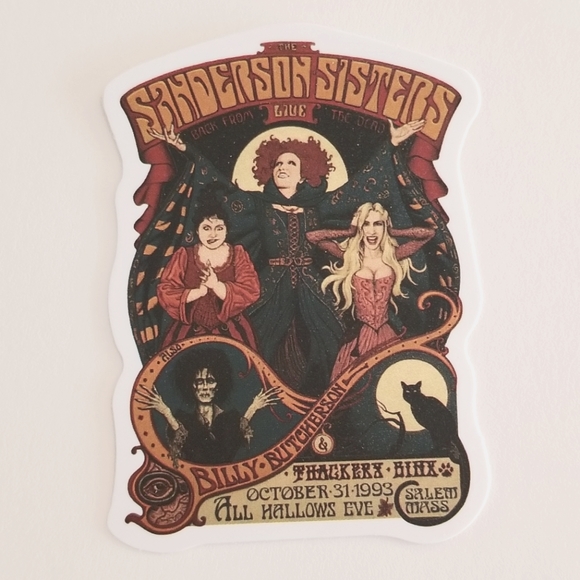 10/$10 Sanderson Sisters, Binx & Billy Sticker - Picture 1 of 1